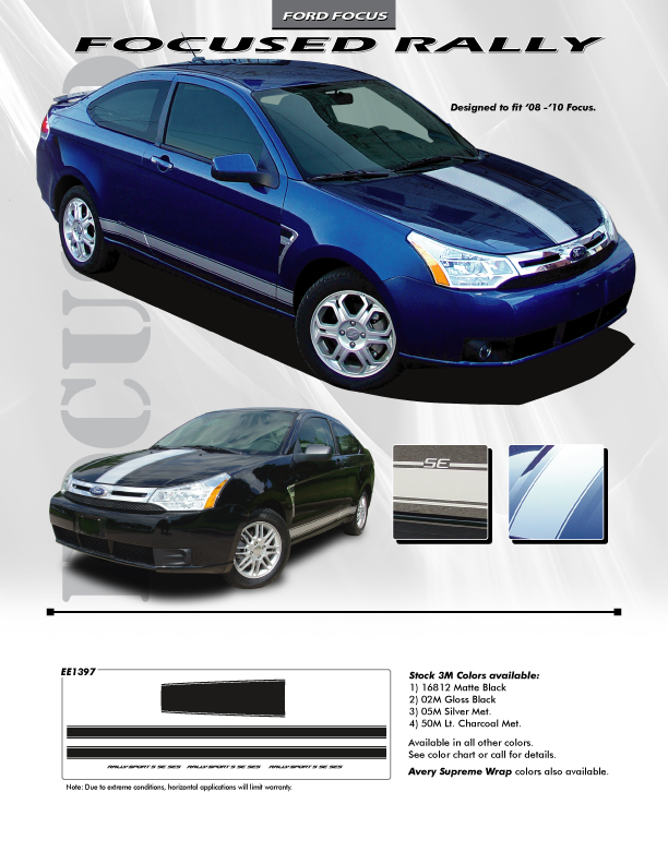 2010 Ford focus decal kit #2